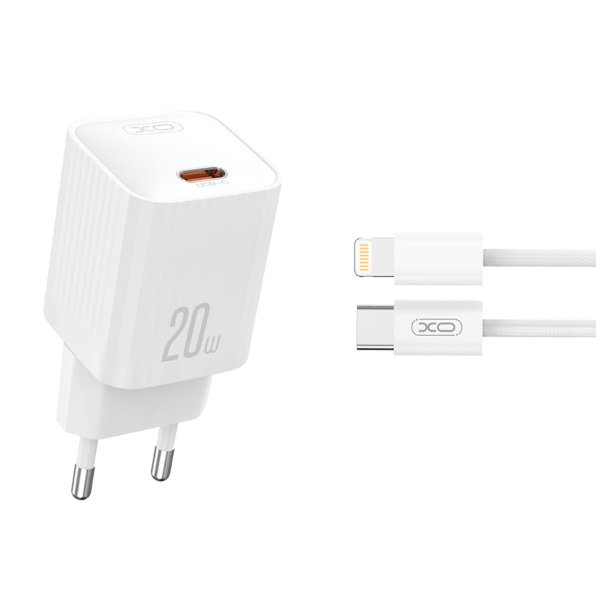 Зарядное устройство Xo L146 PD20 W Single USB-C/Lightning cable Белый Зарядное устройство Xo L146 PD20 W Single USB-C/Lightning cable Белый