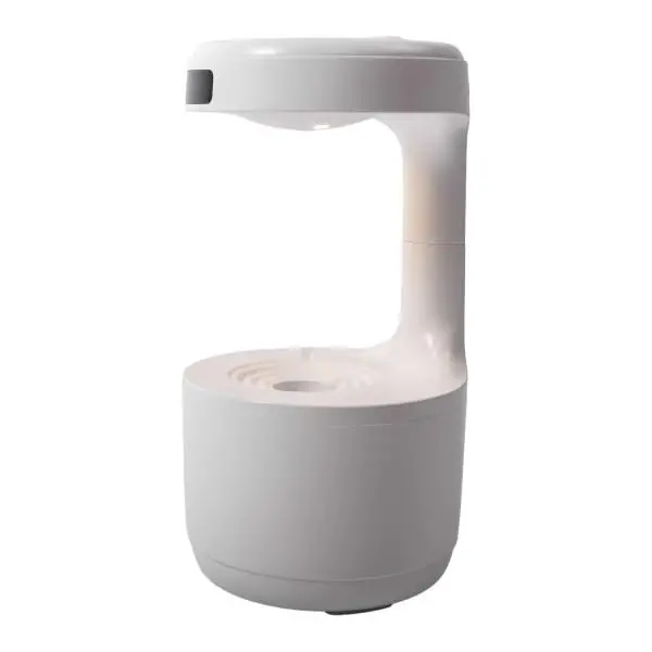 Зволожувач повітря антигравітаційний з підсвічуванням 600 мл Білий - фото 4