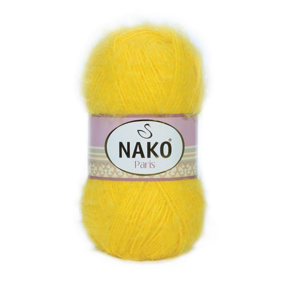 Пряжа Nako Paris 11872 желтый (2876)