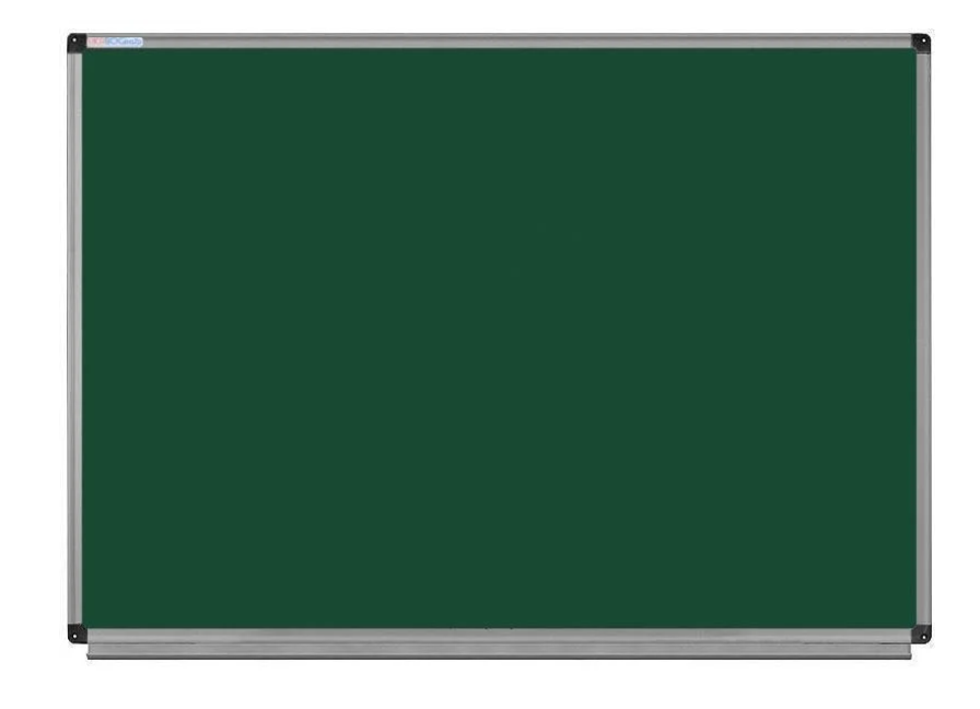 Доска магнитно-меловая UkrBoards в алюминиевой раме одноповерхностная школьная 75х100 см Зеленый (UB75x100G)