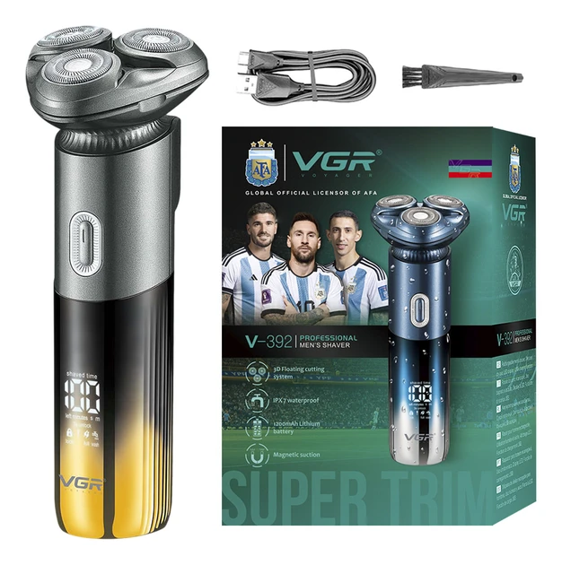 Електробритва бездротова VGR V-392 для обличчя та бороди 1200 мАг (9986)