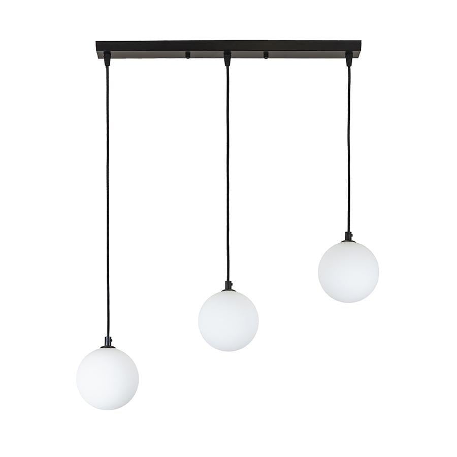 Светильник подвесной Lighthouse LS-19527-3 BK/WH 500 плафон белый Черный