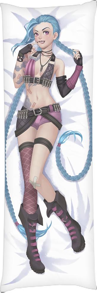 Подушка дакимакура Arcane Jinx 60x180 см (14094532)