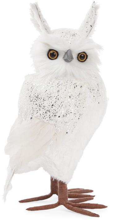Декоративная фигура Белая Сова 34 см пенопласт (BD-743-308)