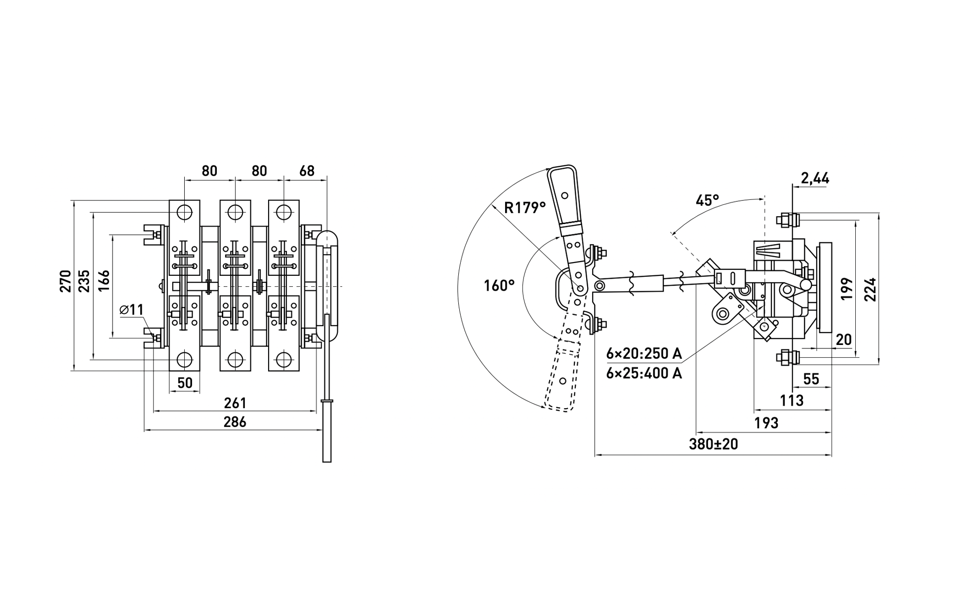 Разъеденитель ENEXT e.PE19.41 31140 I-0 3P 1000A 1000 V (PE19-41-31140) - фото 3 Разъеденитель ENEXT e.PE19.41 31140 I-0 3P 1000A 1000 V (PE19-41-31140) - фото 3