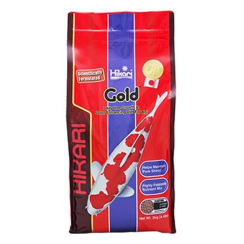 Корм для окраса рыб Hikari Gold со спирулиной 2 кг Medium M 5,0-5,5 мм