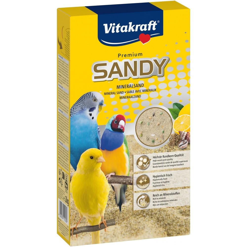 Песок для птиц Vitakraft Sandy Mineralsand с минералами 2 кг (11003)