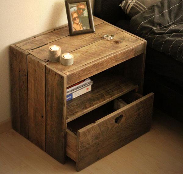 Тумба прикроватная из дерева Муила Мускат (ПТМ-000607)