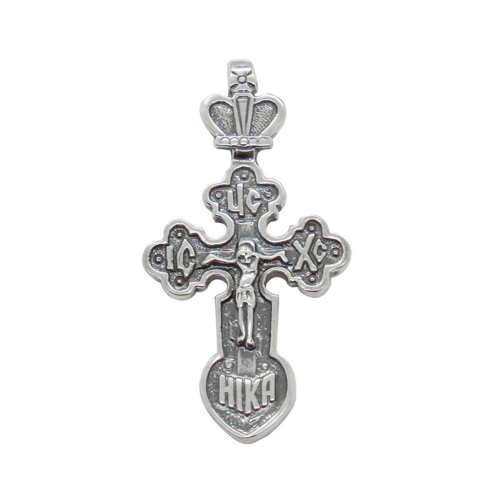 Серебряный христианский подвес Крестик 14 (1137370980)