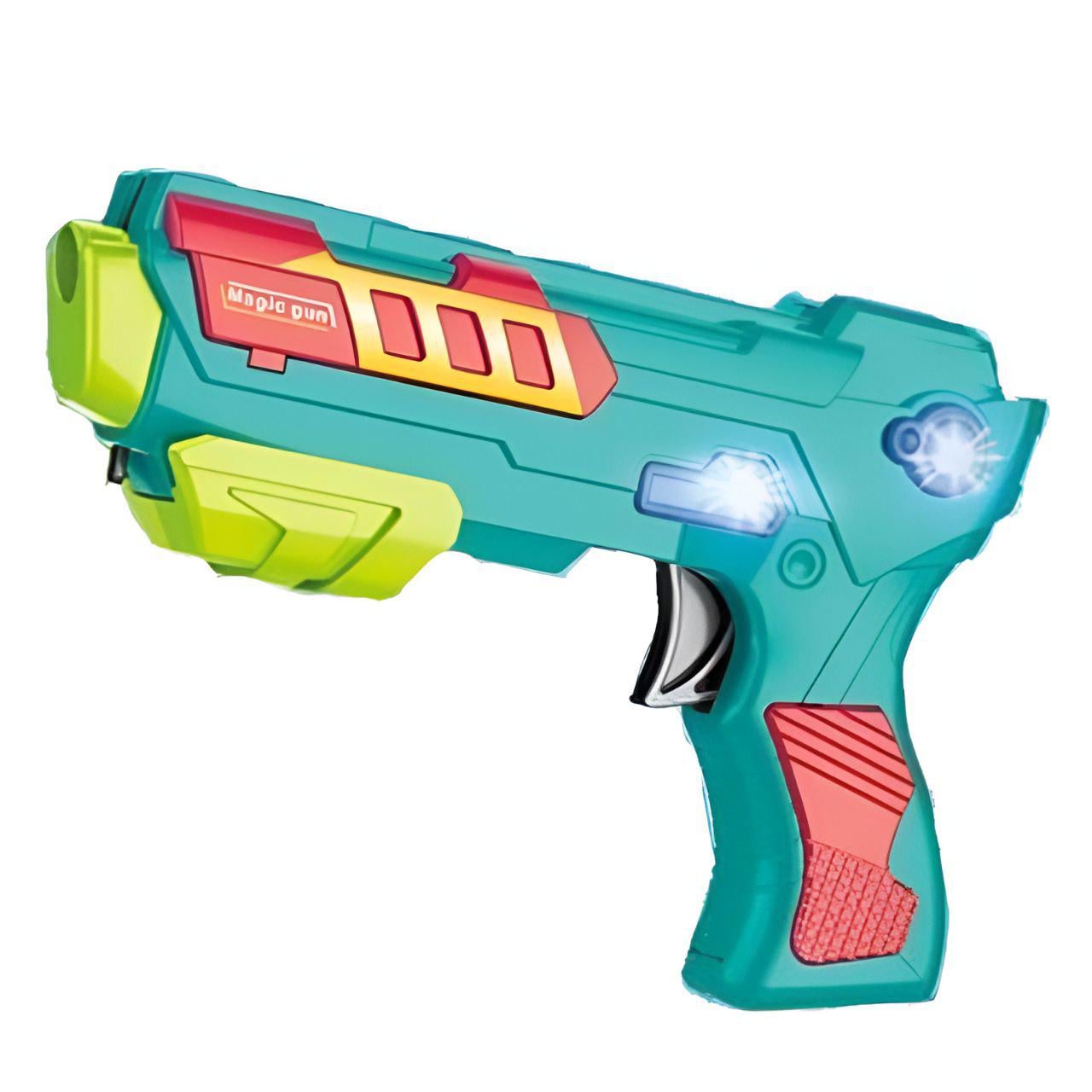 Пистолет 287-39 пули с присосками и гильзами Синий