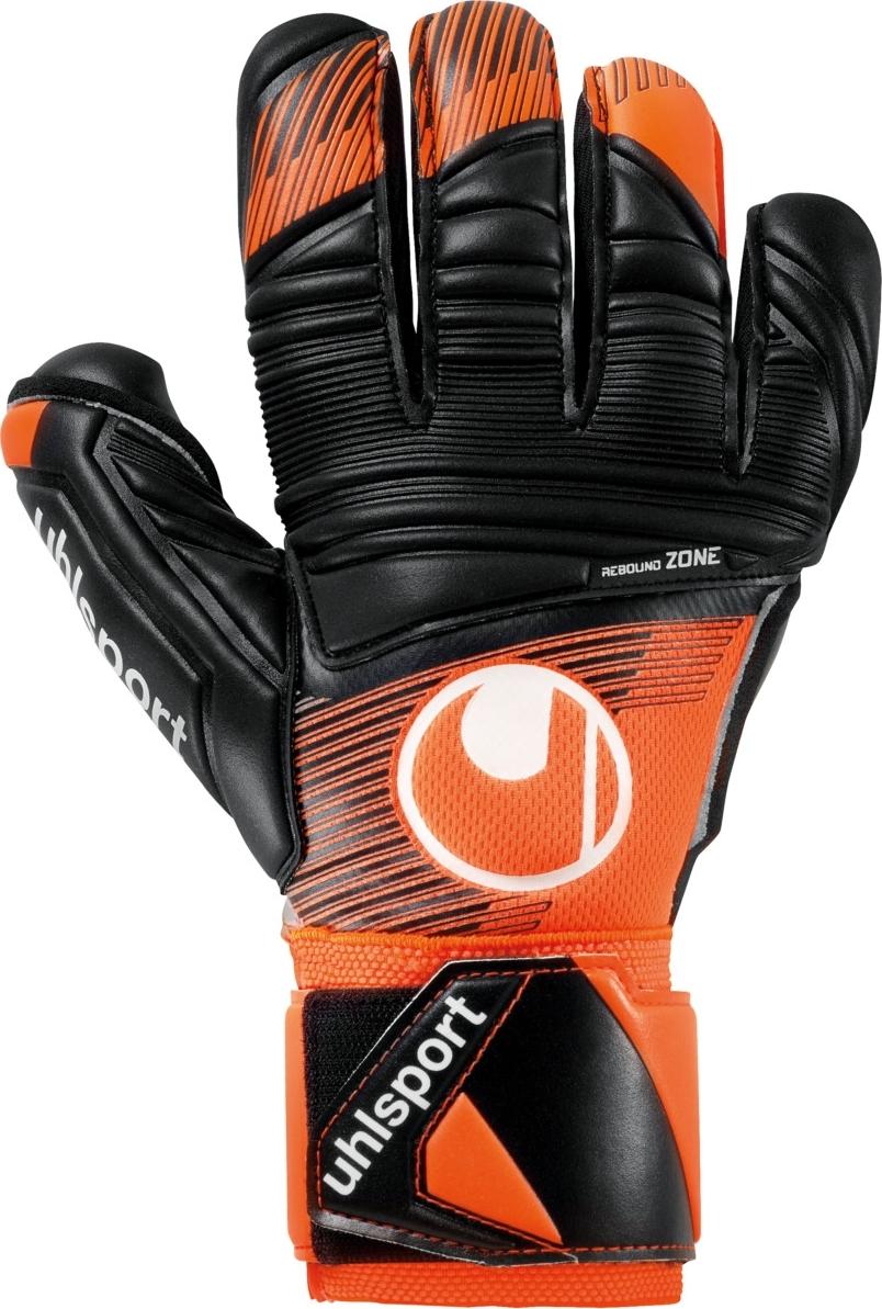 Вратарские перчатки детские Uhlsport SUPER RESIST HN 1011316-01 р. 6,5 Черно-оранжевый (48521-320) Вратарские перчатки детские Uhlsport SUPER RESIST HN 1011316-01 р. 6,5 Черно-оранжевый (48521-320)