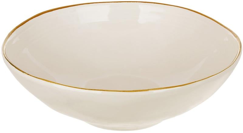 Тарелки глубокие керамические Daisy Casual 4шт. 24 см 1500 мл Бежевый