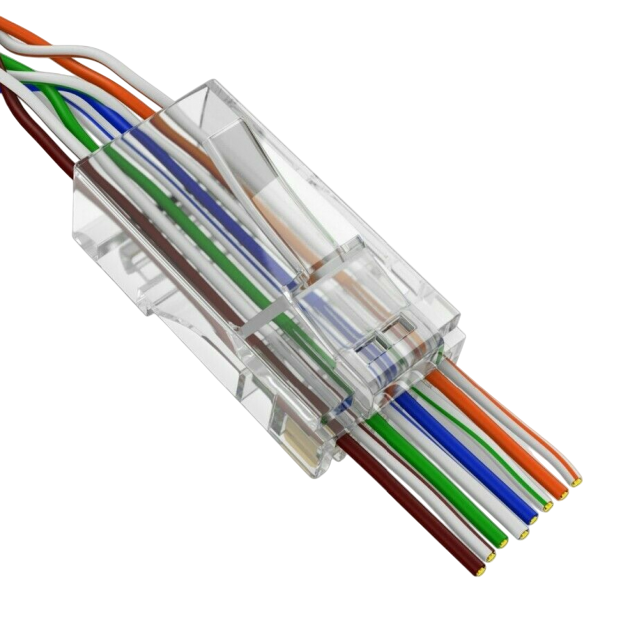 Конектор наскрізний GreenVision RJ45 Cat.5E 100 шт. Конектор наскрізний GreenVision RJ45 Cat.5E 100 шт.