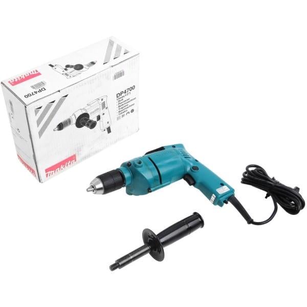Безударная Дрель-шуруповерт Makita DP4700 (510Вт, 13мм) с металлической скобой (4333)