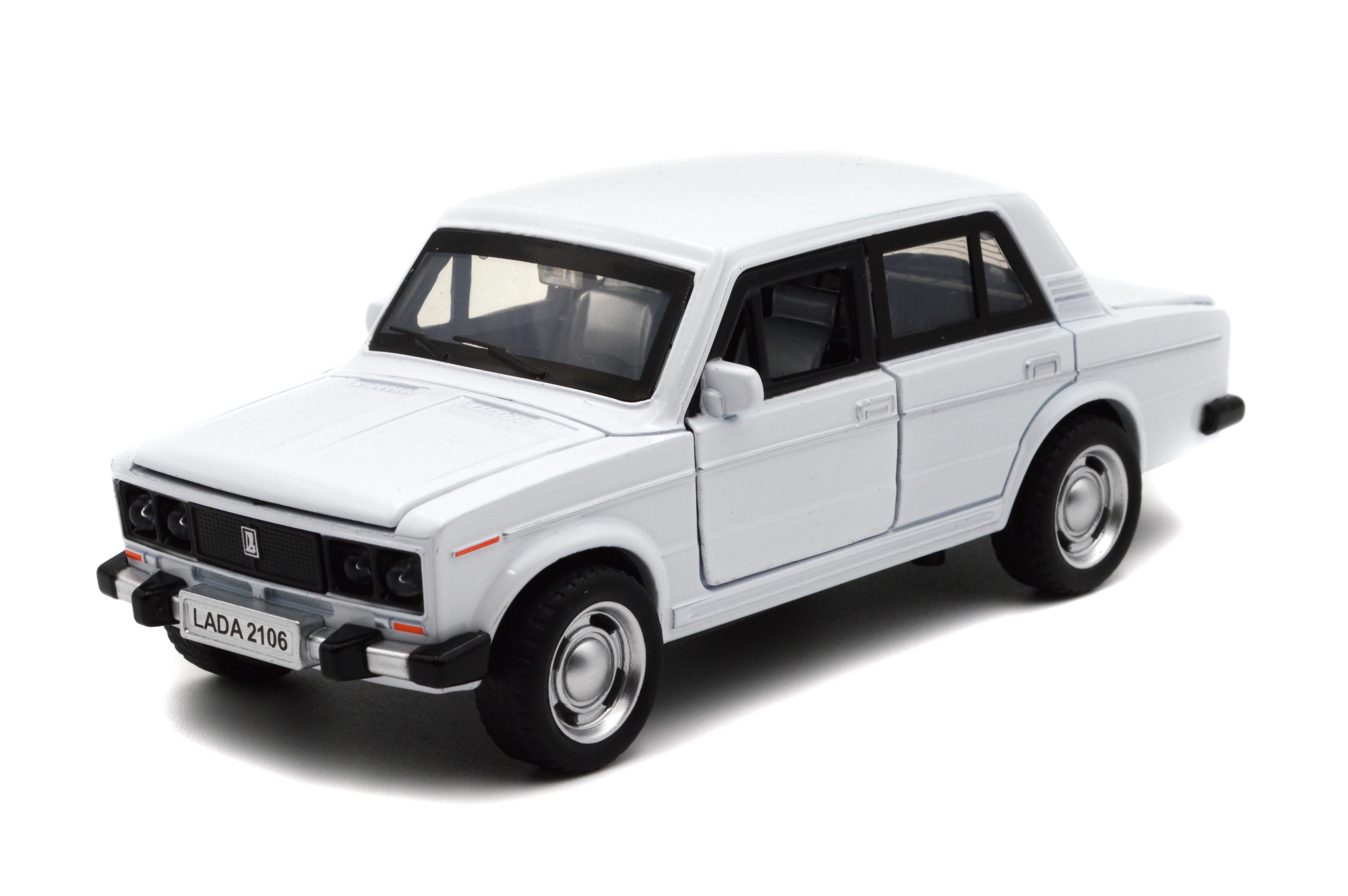 Модель металлическая Автопром LADA 2106 1:32-36 (7642 White)