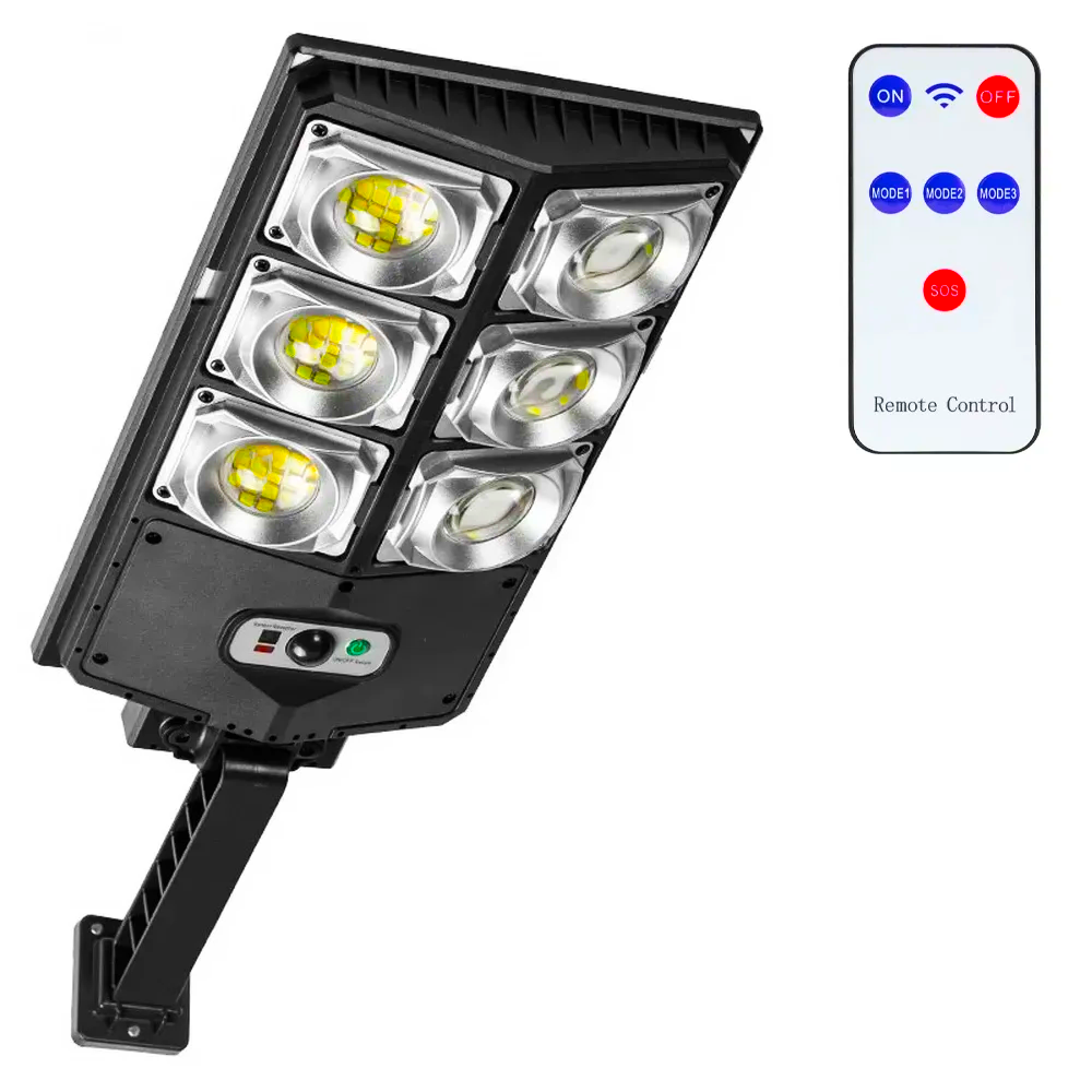 Ліхтар вуличний на стовбі із сонячною панеллю та пультом 180 LED W789A-3 (234569832)