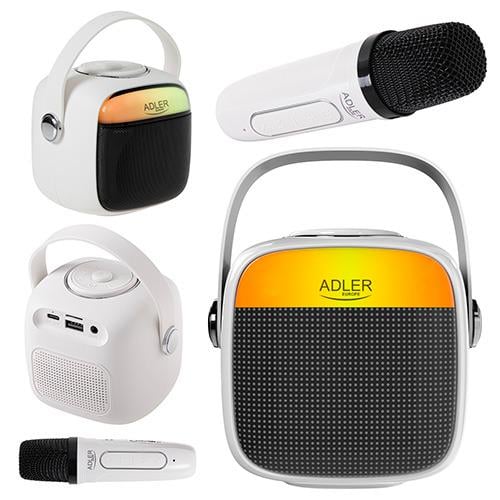 Караоке-колонка с микрофоном от батареи Белый - фото 6 Караоке-колонка с микрофоном от батареи Белый - фото 6