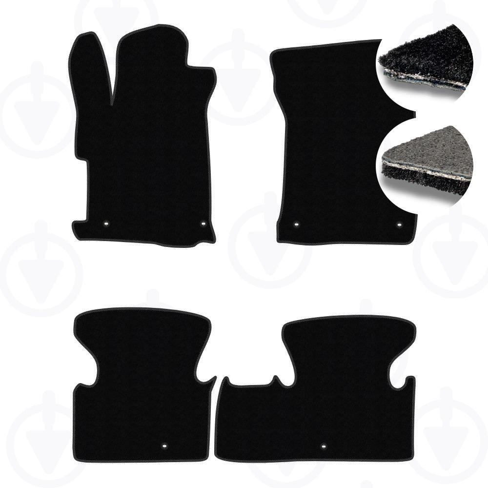 Комплект ковриков в салон Star-Tex для Acura ILX 2015-2022 р. текстиль/Fortuna Черный (10001-64-81-84)