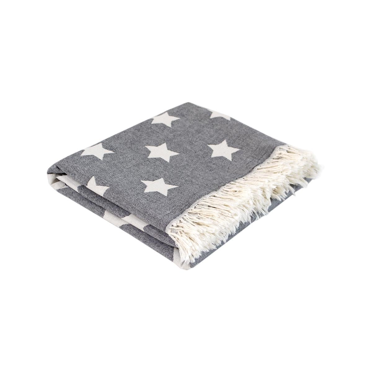 Плед Lotus Home Star throw 130x170 см Черный (svt-2000022341103)