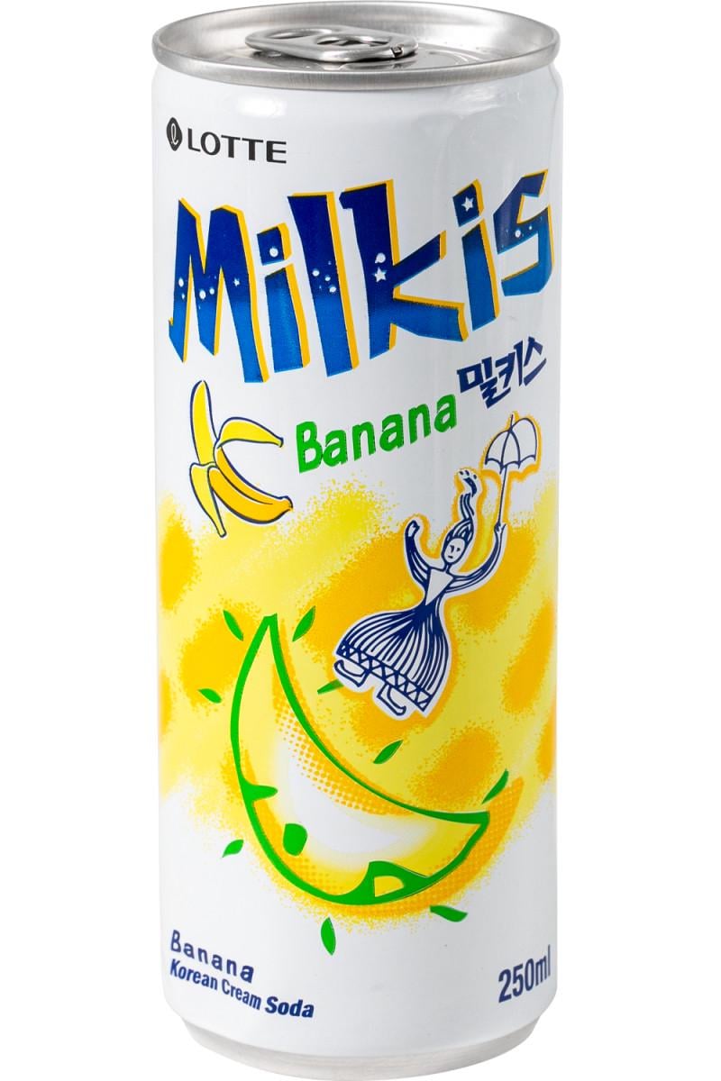 Напій сильногазований LOTTE Banana Milkis 250 мл (000009432)