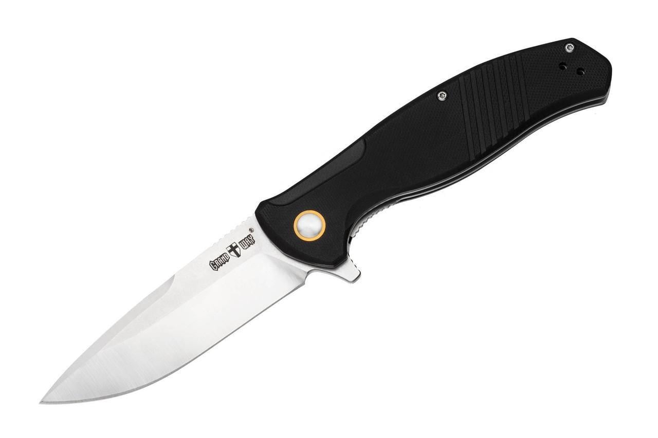 Ніж складаний D2 Grand Way SG 120 на підшипнику з клинком із сталі Black (9247745)