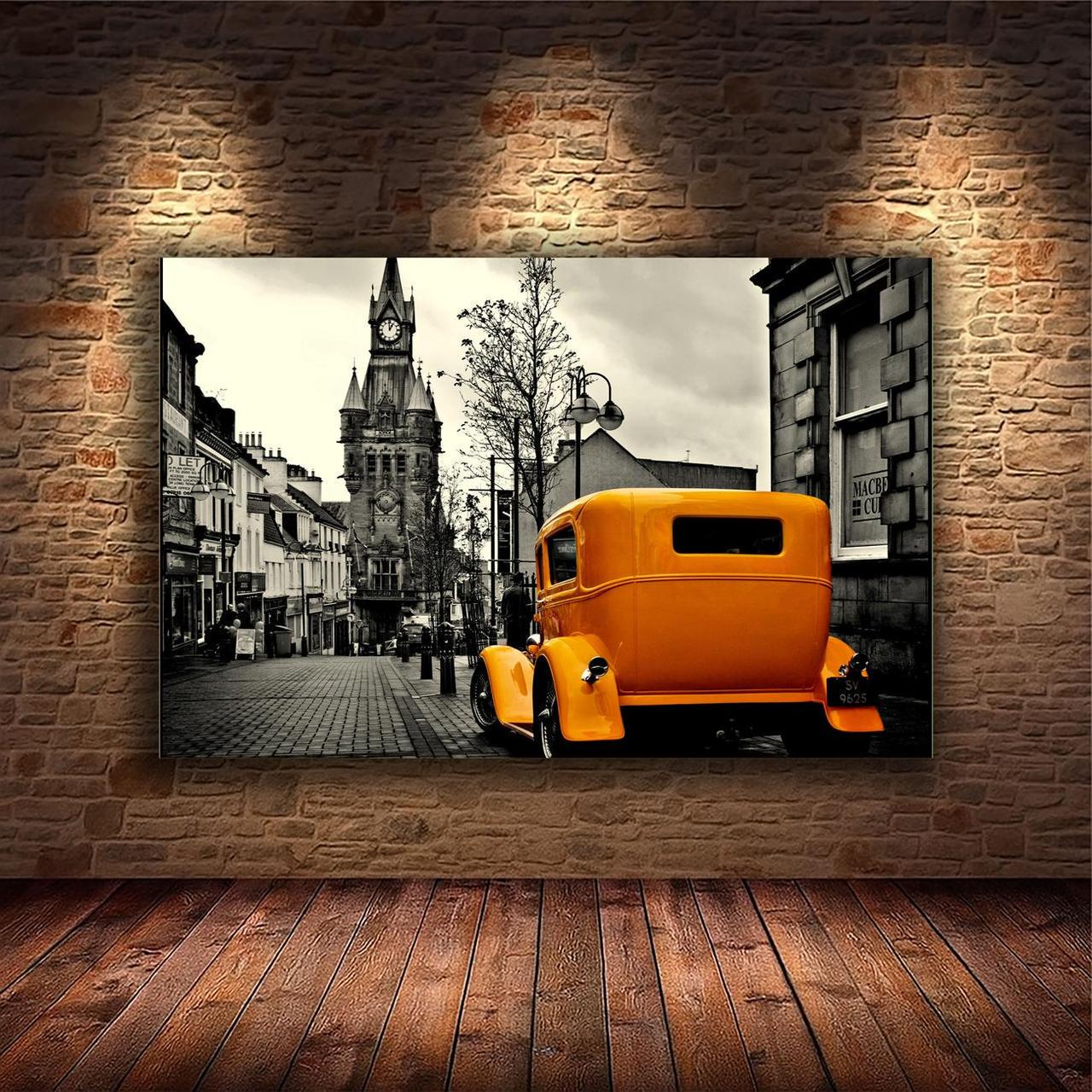 Картина на холсте Ретро автомобиль 30х40 см (M128)