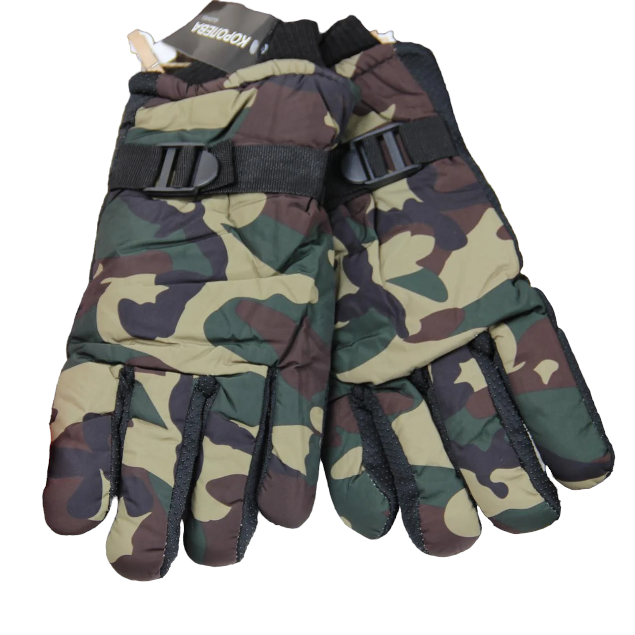 Перчатки мужские на меху двойные L-XXL Камуфляж (34062)
