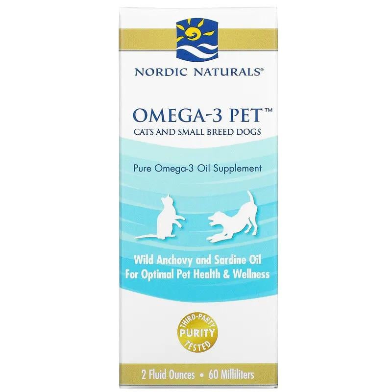 Рыбий жир для кошек и собак Nordic Naturals Omega-3 Pet в жидкой форме 60 мл (971062260) - фото 3