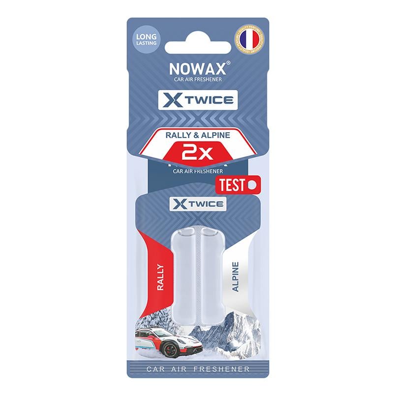 Ароматизатор с двойной капсулой Nowax X Twice - Alpine & Rally