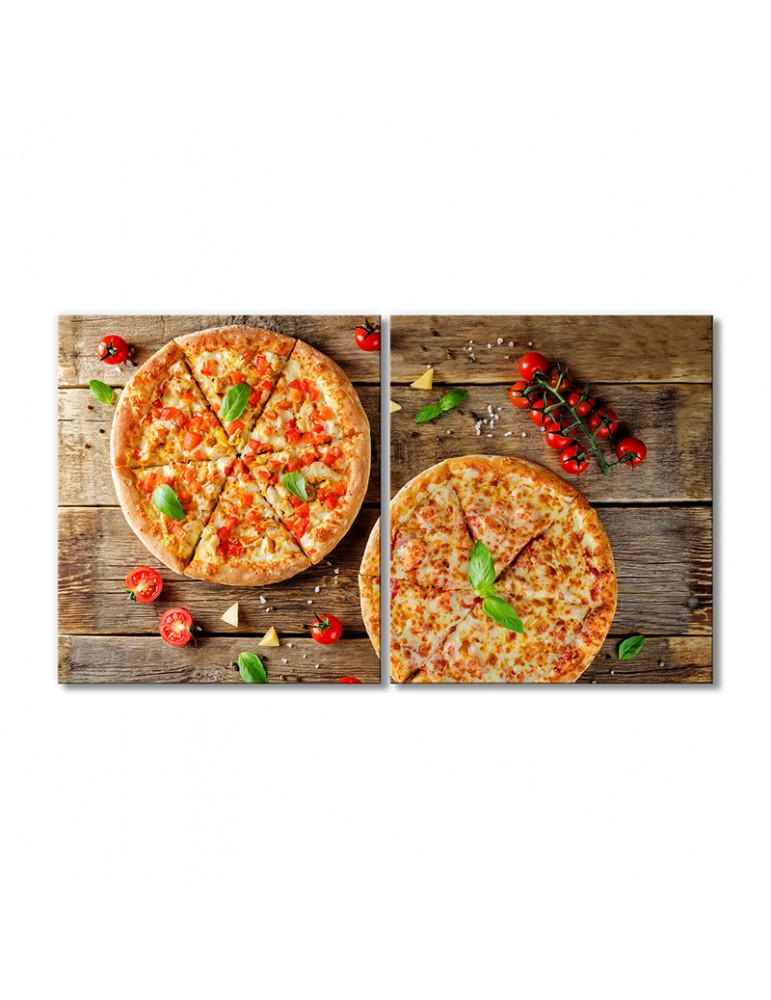Картина модульная Пицца сырно-томатная 2 модуля 30х45 см(142514Eda_i_napitki0005)