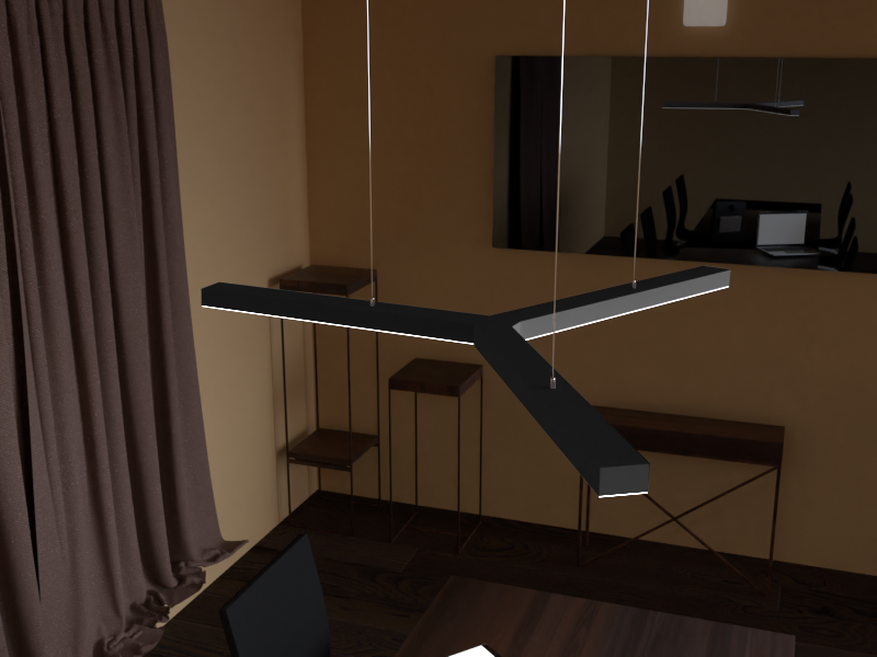 Подвесной светильник светодиодный LEDUA Y черный корпус с наружным блоком 220V 51W 6480 Lm 4500К 500х500х500 мм (25344234) - фото 4 Подвесной светильник светодиодный LEDUA Y черный корпус с наружным блоком 220V 51W 6480 Lm 4500К 500х500х500 мм (25344234) - фото 4