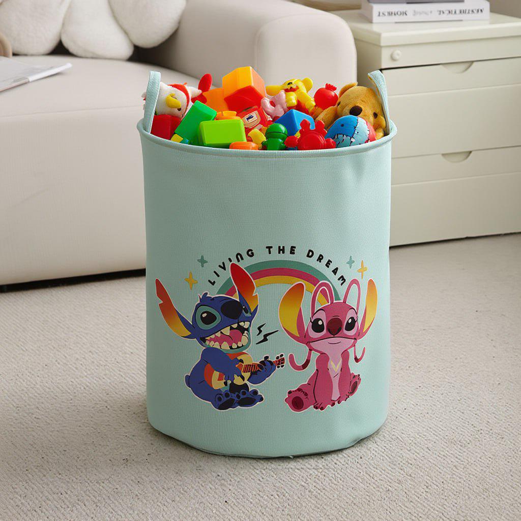 Корзина для игрушек белья хранения Disney Lilo&Stitch Лило и Стич с подкладкой 50х40 см - фото 6 Корзина для игрушек белья хранения Disney Lilo&Stitch Лило и Стич с подкладкой 50х40 см - фото 6