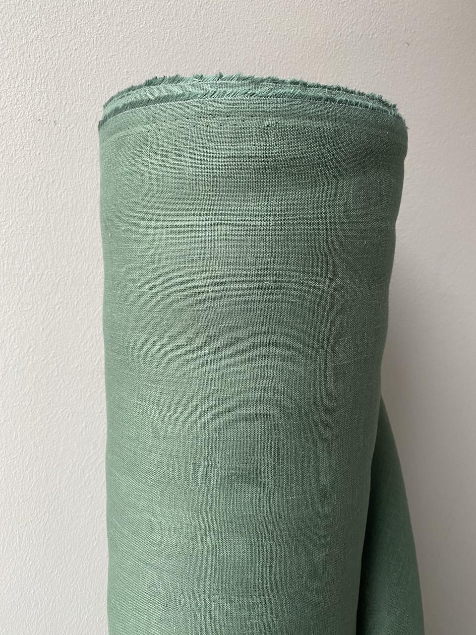 Ткань LINEN PLUS 100% лен 150 см 176 Зеленый - фото 5 Ткань LINEN PLUS 100% лен 150 см 176 Зеленый - фото 5