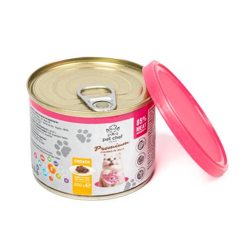 Корм влажный для взрослых кошек Pet Chef с курицей 200 г - фото 5 Корм влажный для взрослых кошек Pet Chef с курицей 200 г - фото 5