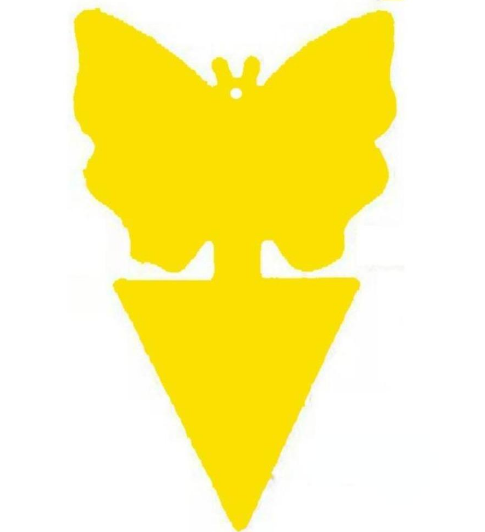 Липка еко пастка для комах Метелик Квітка двостороння 1 шт. (21233892)