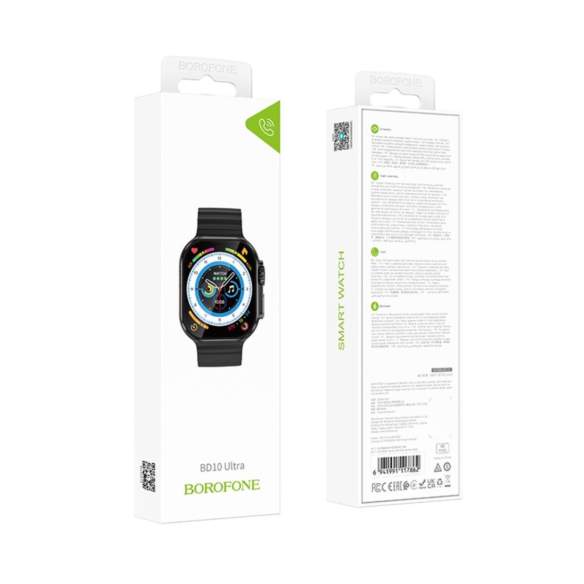 Смарт-годинник Borofone BD10 Ultra Smart Sport Watch Call Version 2,01" BT5.3 300 mAh Black (6941991117862) - фото 4
