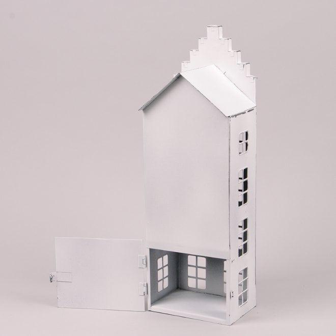 Свічник Flora Будиночок металевий 40 см Білий (39579) - фото 3 Свічник Flora Будиночок металевий 40 см Білий (39579) - фото 3