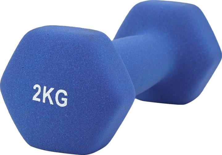 Гантель TECOFIT із неопрену 2 кг Синій (TOP20056110/1) - фото 1