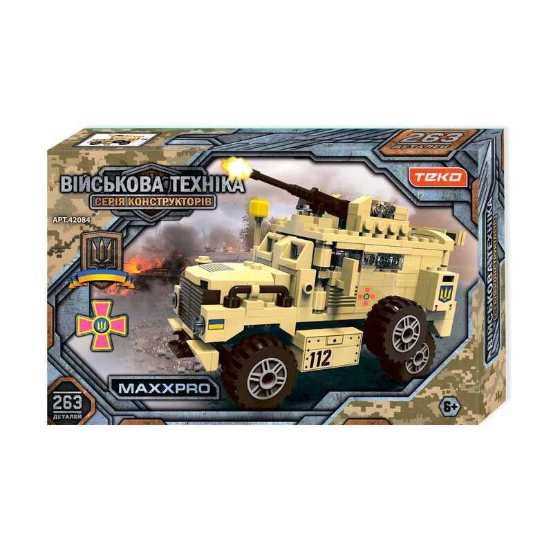 Конструктор Teko Военная техника 263 детали/бронетранспортер MAXXPRO Khaki (147031) Конструктор Teko Военная техника 263 детали/бронетранспортер MAXXPRO Khaki (147031)