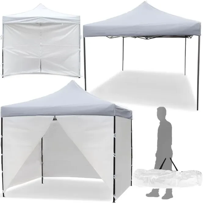 Павильон садовый Maltec 3x3 м 4 стены Белый (2237405210) - фото 10