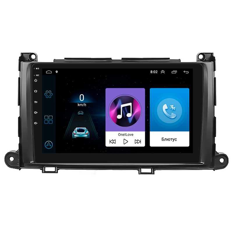 Штатная магнитола 9" Lesko для Toyota Sequoia II 2008-2017 1/16Gb/ Wi-Fi Optima Тойота