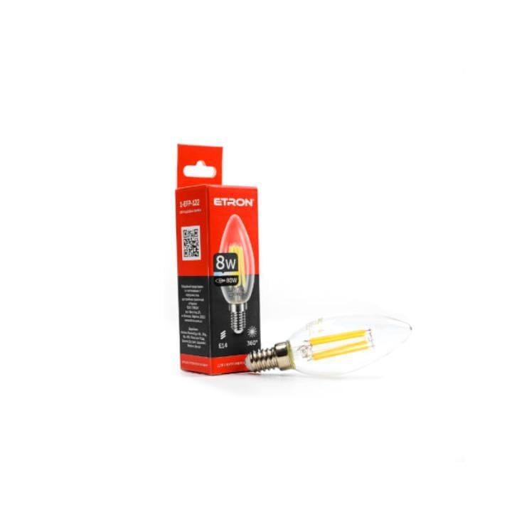 Лампа світлодіодна ETRON Filament Power 1-EFP-126 C37 6W 4200K E14 (27844467)