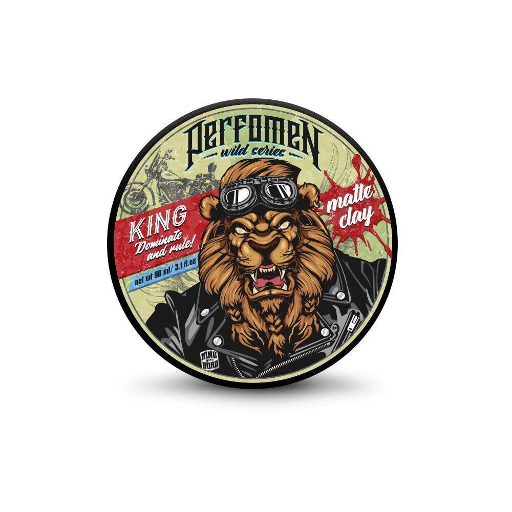 Глина для волосся матова PerfomeN Matte Clay KING сильна фіксація 90 мл Глина для волосся матова PerfomeN Matte Clay KING сильна фіксація 90 мл