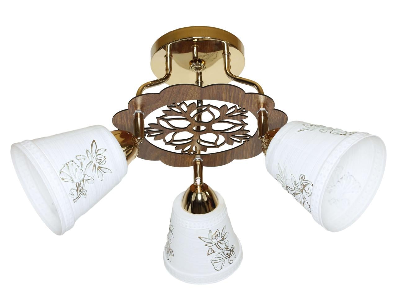 Люстра Svlight трехламповая поворотная 5057/3 Золотой (1023691162)