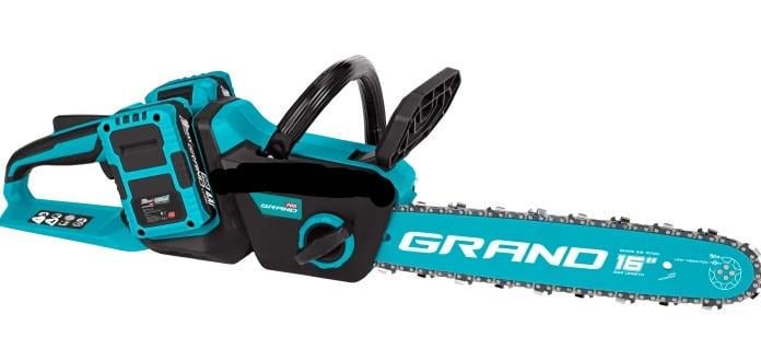 Акумуляторна пила ланцюгова Grand АПЦ-40А/16"- 8 (безщітковий мотор два високовольтні акумулятори 8Ач. два ланцюги дві шини 405мм .подвійне зарядне) - фото 3 Акумуляторна пила ланцюгова Grand АПЦ-40А/16"- 8 (безщітковий мотор два високовольтні акумулятори 8Ач. два ланцюги дві шини 405мм .подвійне зарядне) - фото 3
