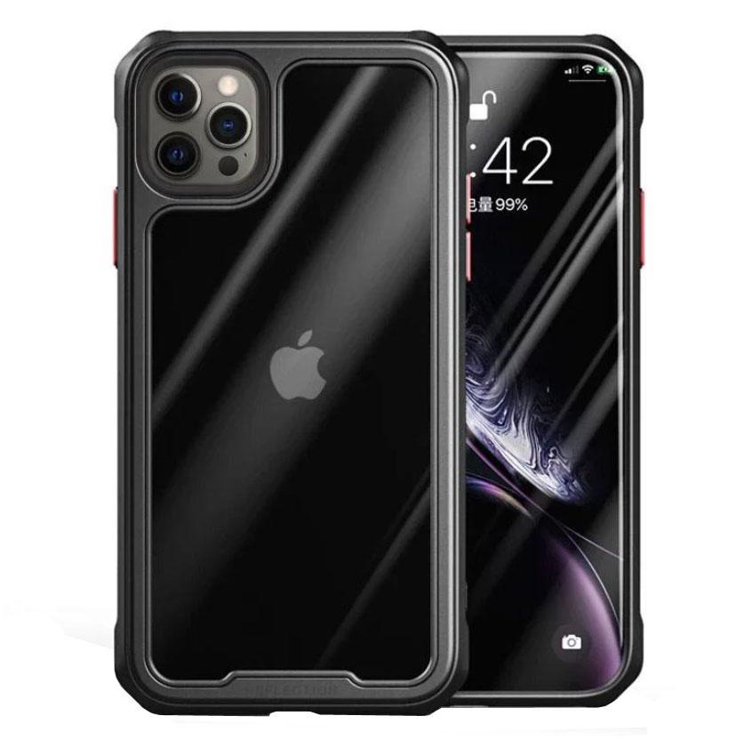 Противоударный бампер чехол Primolux Refraction Case для смартфона Apple iPhone 12 Pro Max Black (1302395072) - фото 2