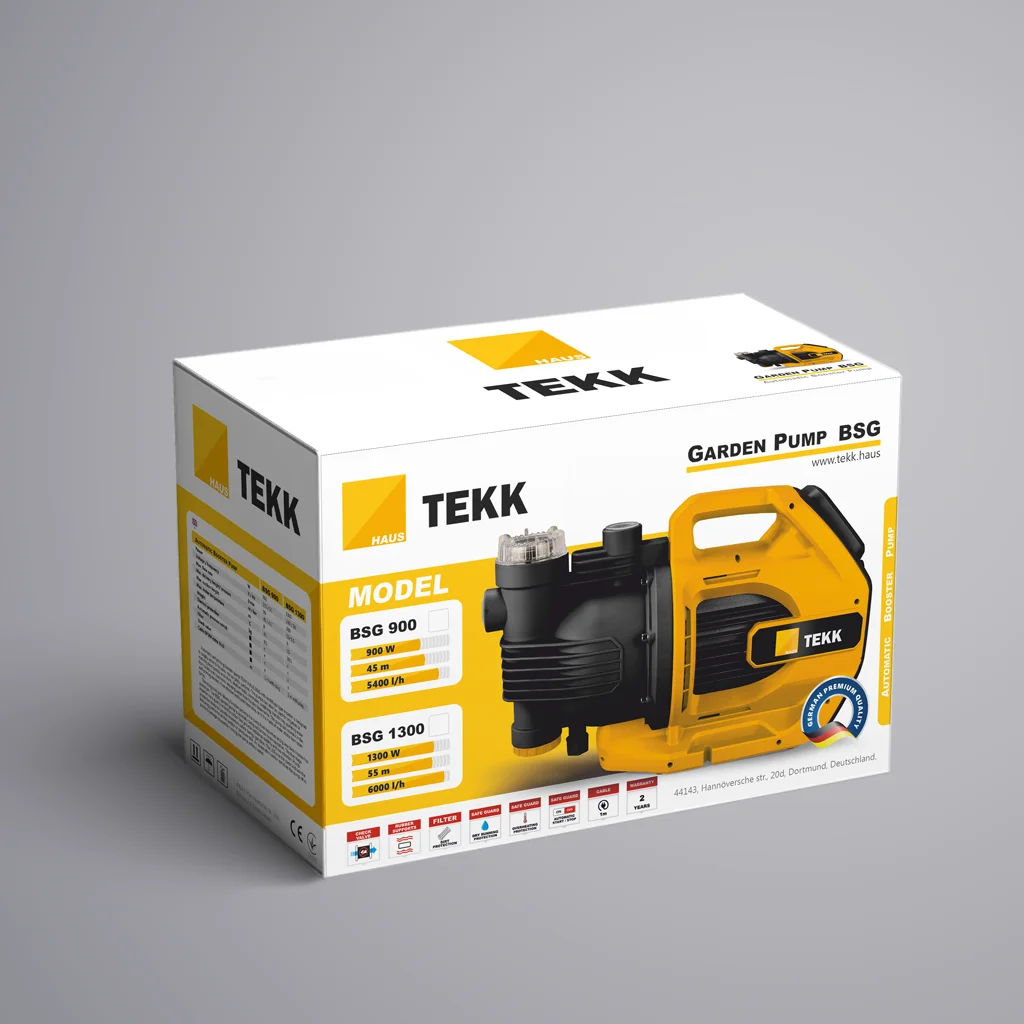 Насосная станция автоматическая TEKK HAUS BSG 90060/BSG1300