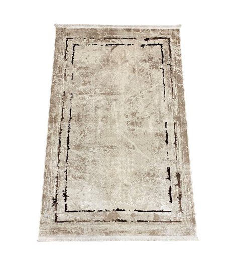 Ковер Saten 2321A 1,5х2,3 м Dark Brown/Beige (5353-28)