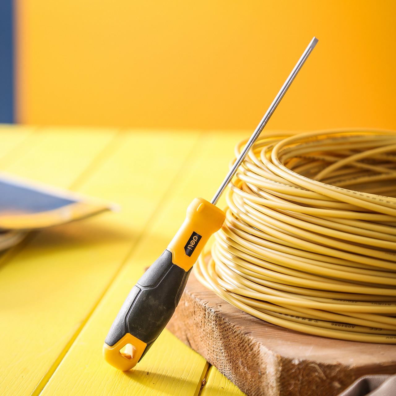 Викрутка шлiцьова Deli Tols DL6331001 3х100 мм (A2) - фото 5 Викрутка шлiцьова Deli Tols DL6331001 3х100 мм (A2) - фото 5