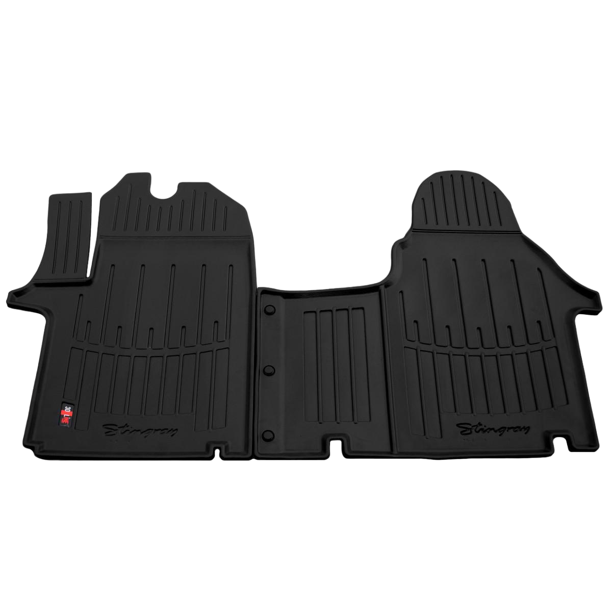 Коврики резиновые Stingray в салон Renault Trafic II 2001-2014/Opel Vivaro A 2001-2014 с бортиком 2 шт. (5018152)